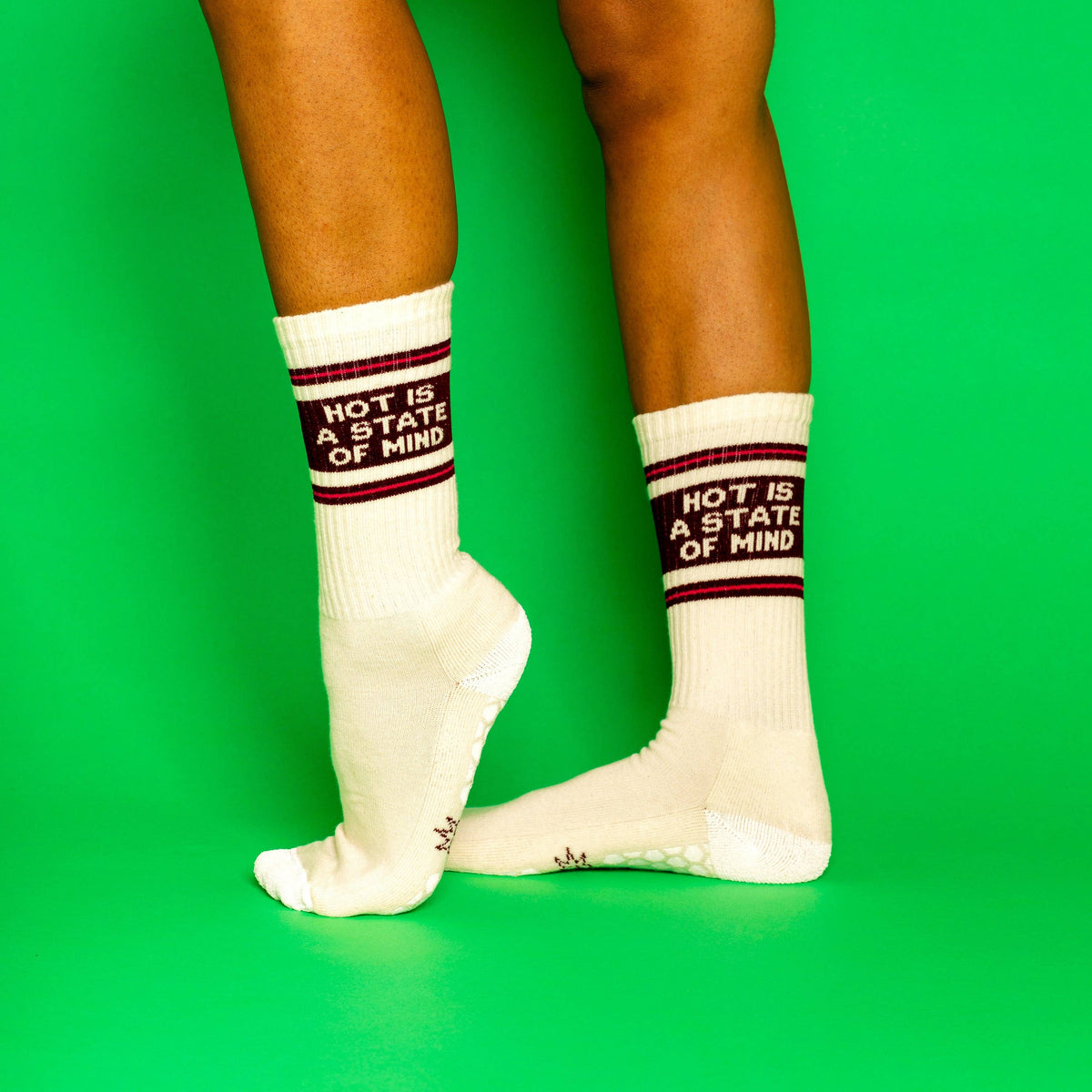 Hot Is A State Of Mind Grip Socks