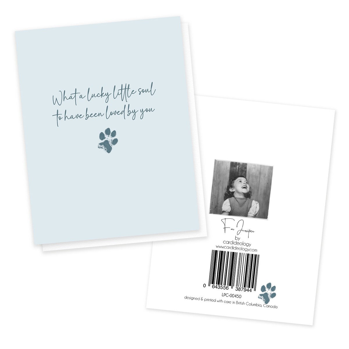 Lucky Little Soul, Pet Sympathy Greeting Card