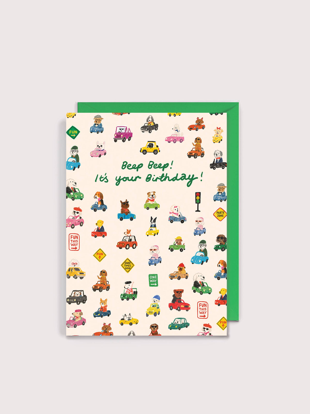 Car Birthday - 4.5 x 6.25" Birthday Card
