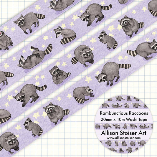 Rambunctious Raccoons Washi Tape
