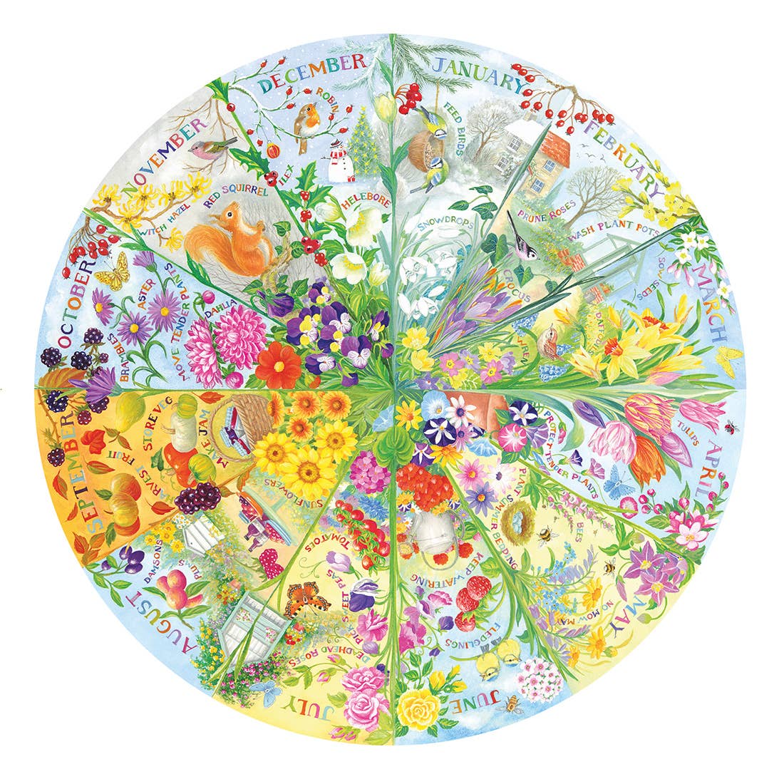 A Year in the Garden 500 Piece Jigsaw Puzzle