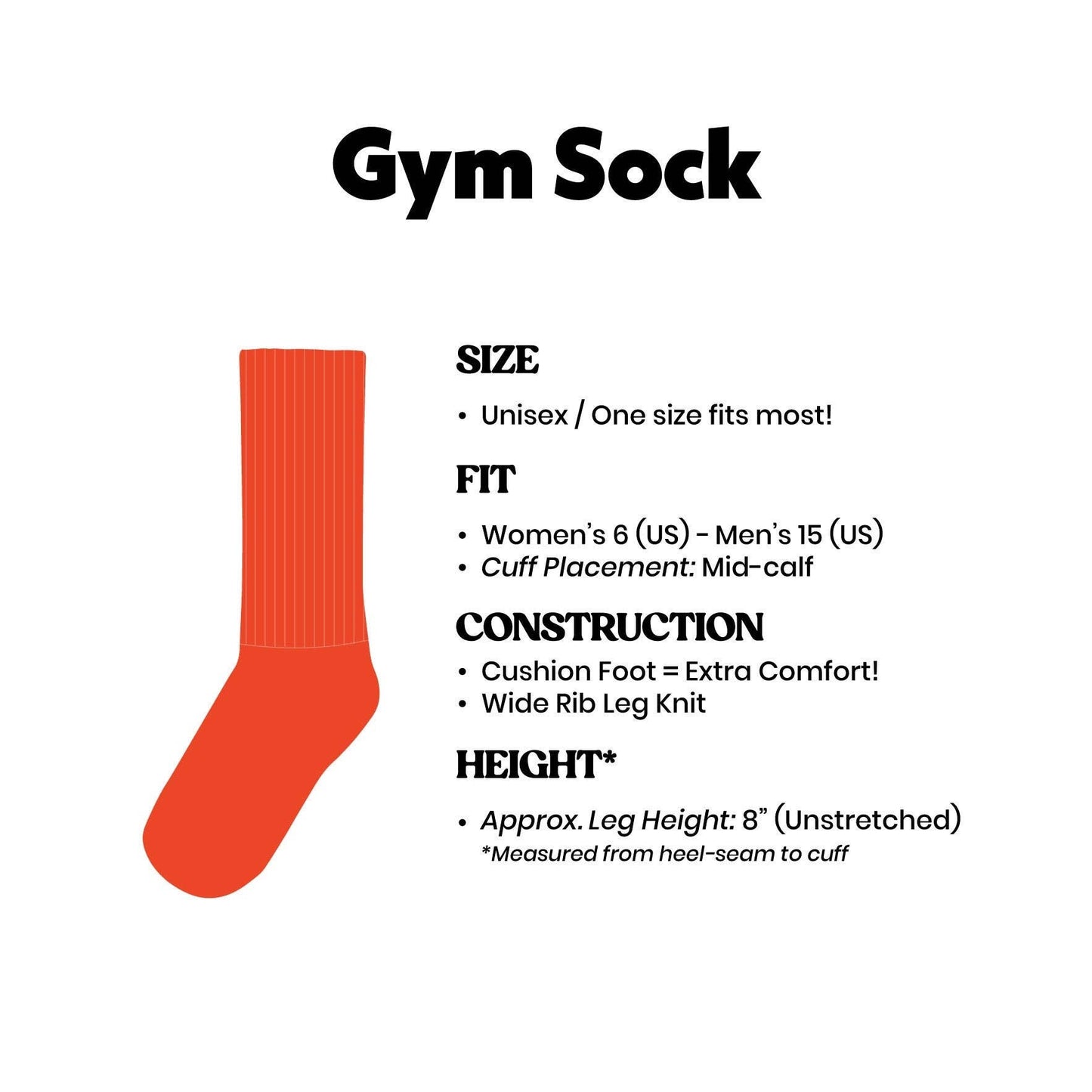 Hot Chef Gym Crew Socks