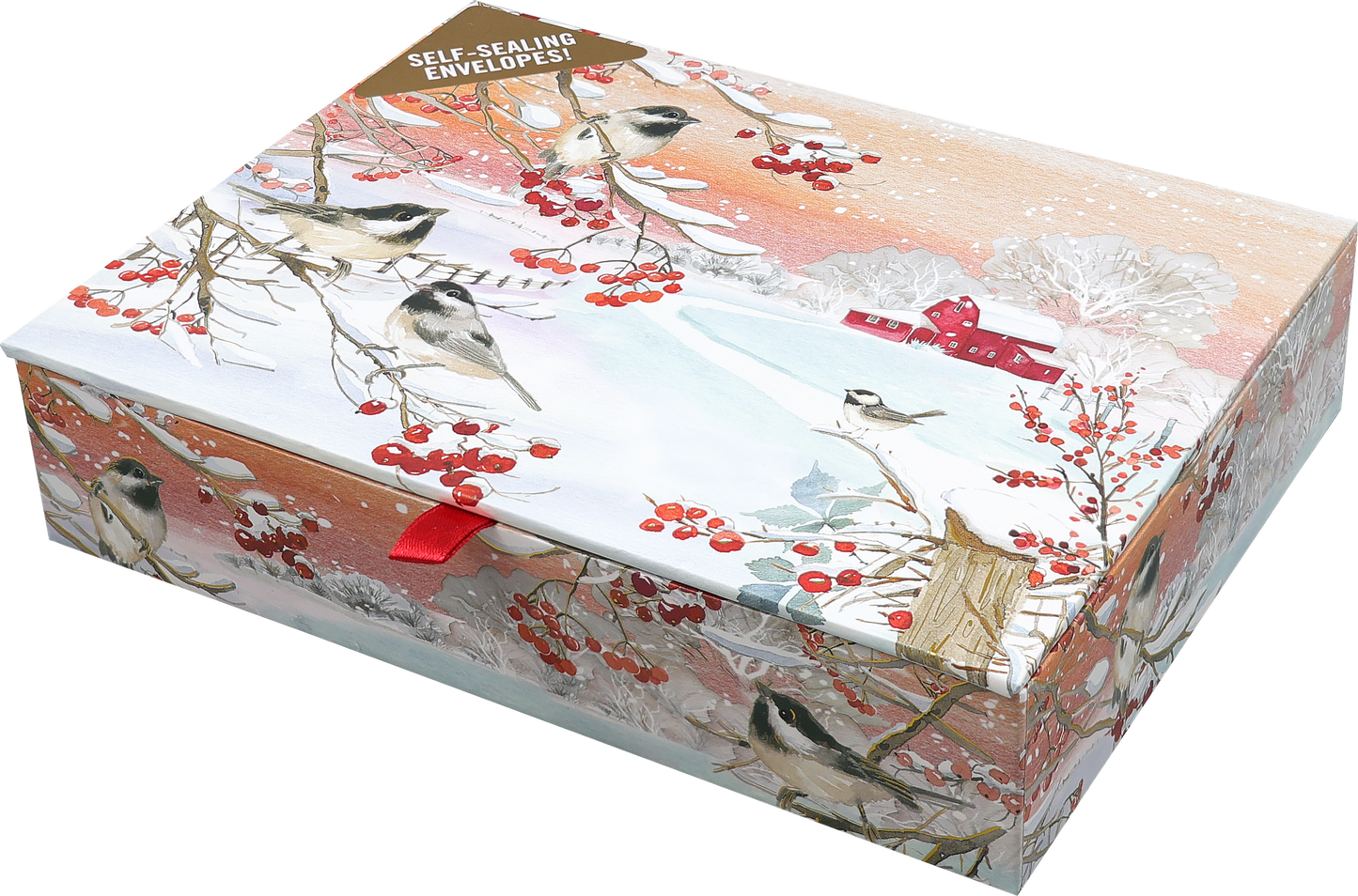 Snowy Songbirds Deluxe Boxed Holiday Cards