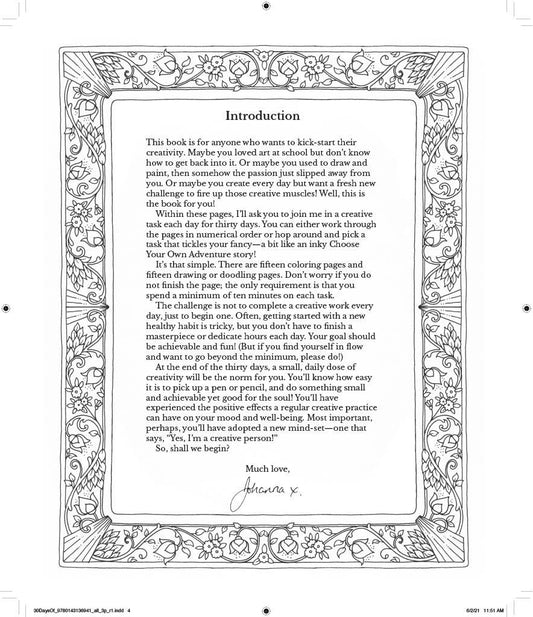 30 Days Of Creativity by Johanna Basford