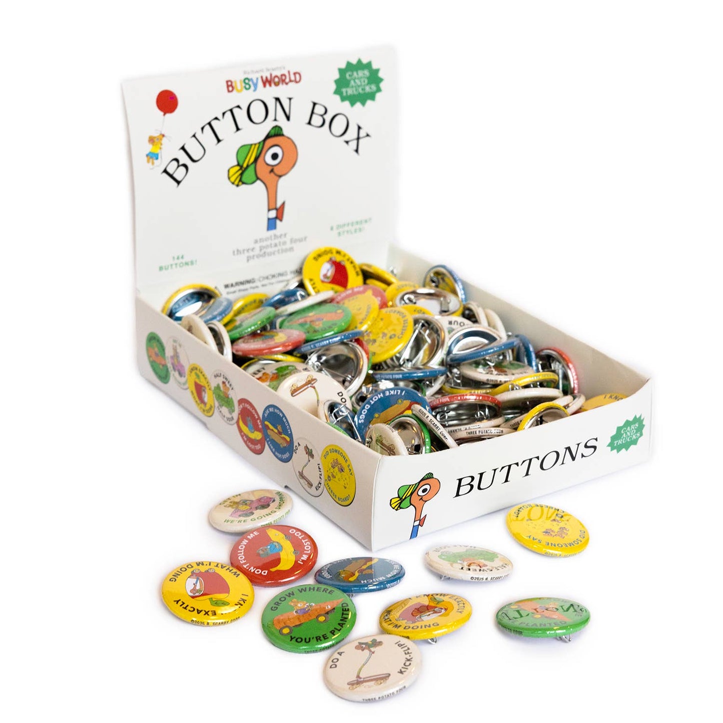 Richard Scarry - Button Pin (Cars and Trucks)