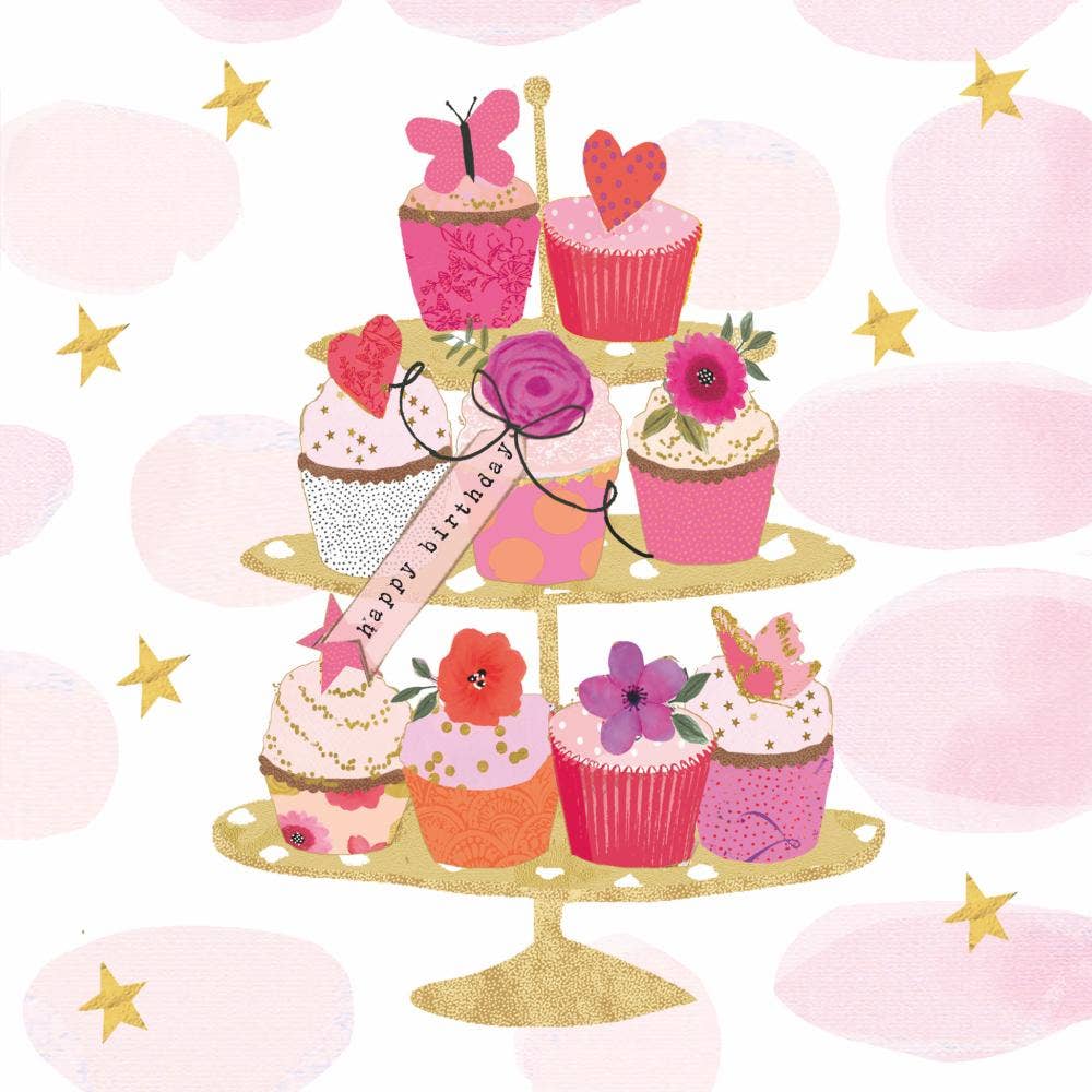 Cocktail Napkins -happy cupcakes