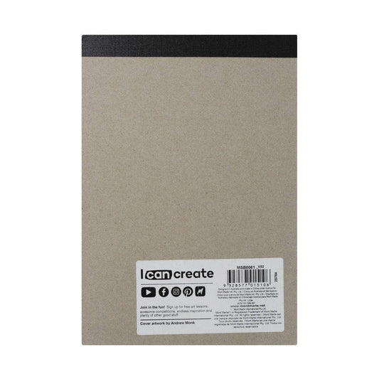 Black Paper Sketch Pad Signature 140gsm A5 25 Sheet