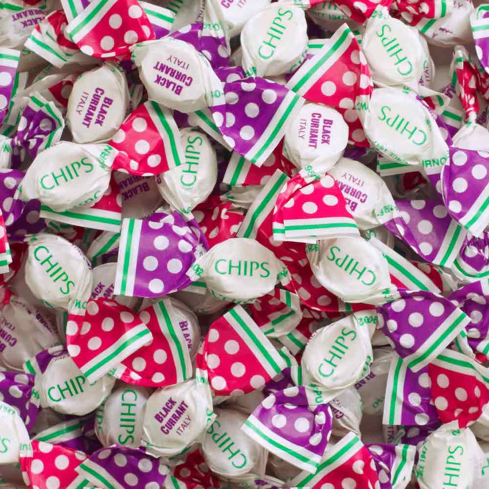 CHIPS Black Currant, 3 oz. - Italian Throat Pastilles