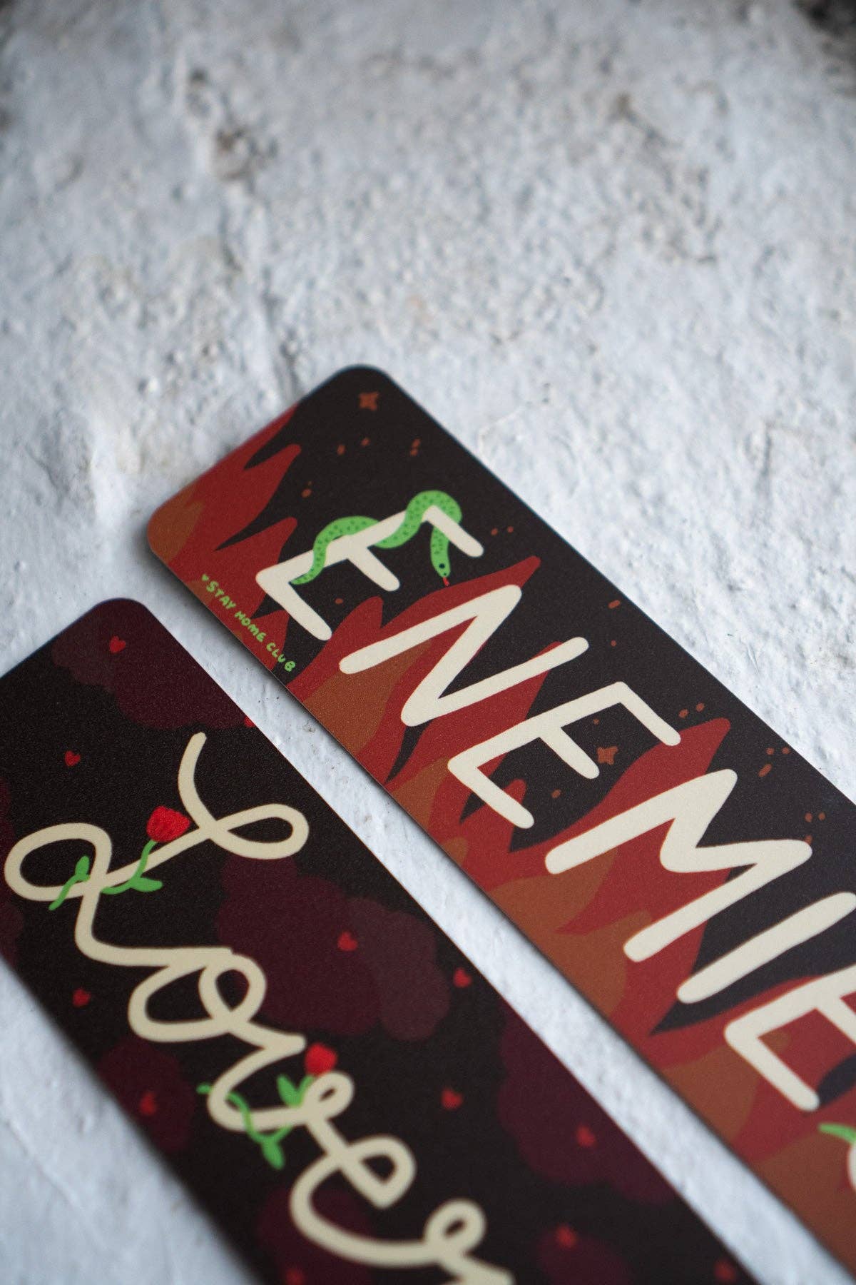 Enemies to Lovers Bookmark | Double Sided Rivalry Bookmark