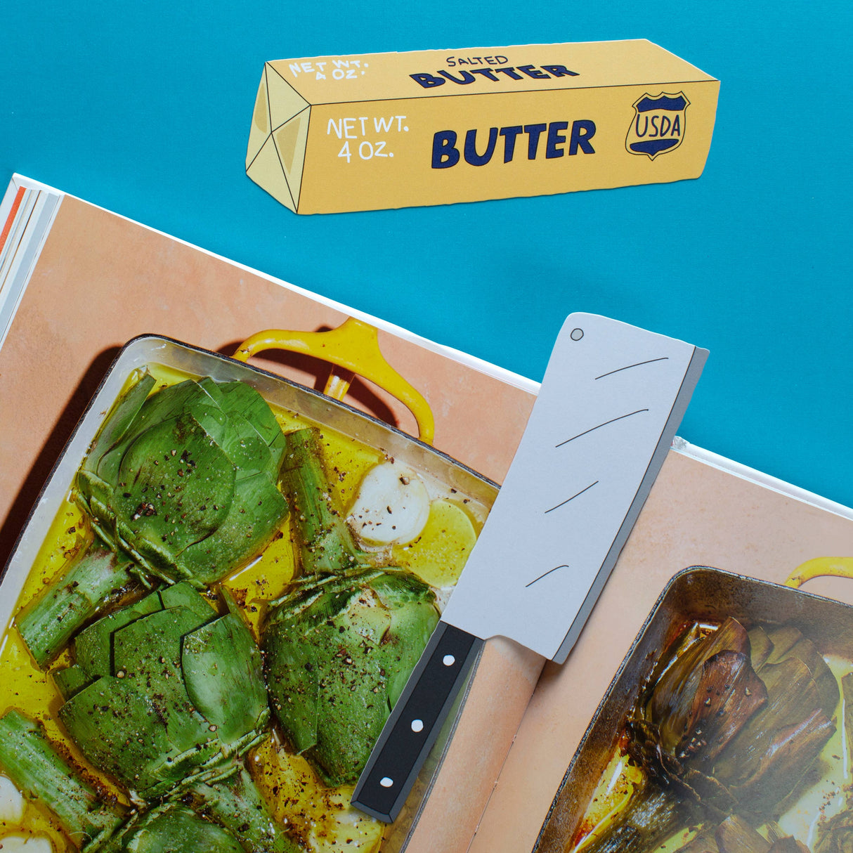 Stick of Butter Bookmark (it's die cut!)