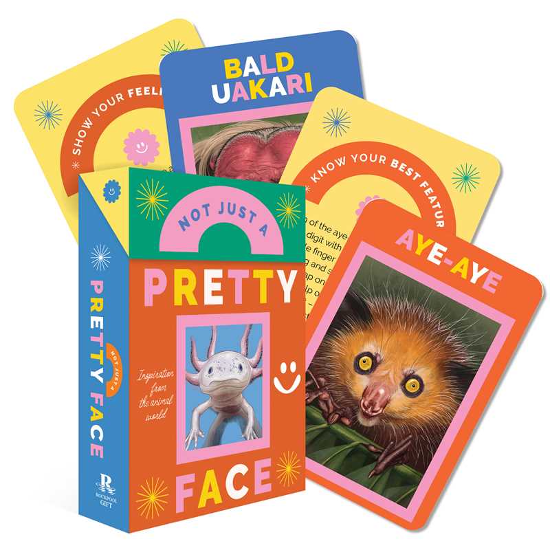 Set of colorful educational cards featuring animals and text