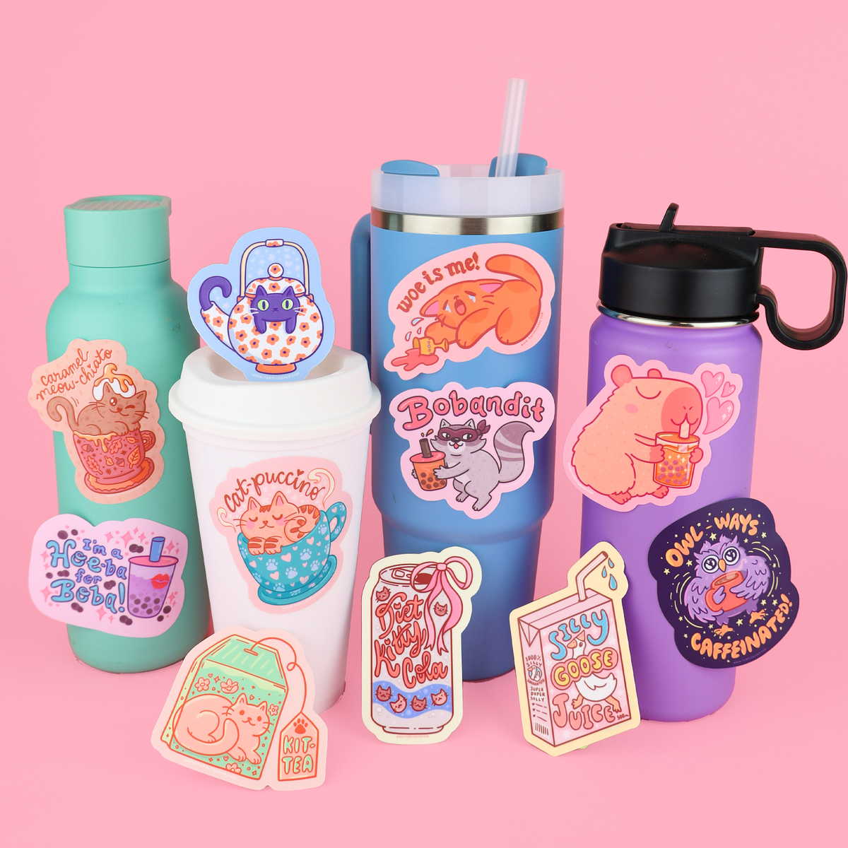 Kittea Teabag Vinyl Sticker