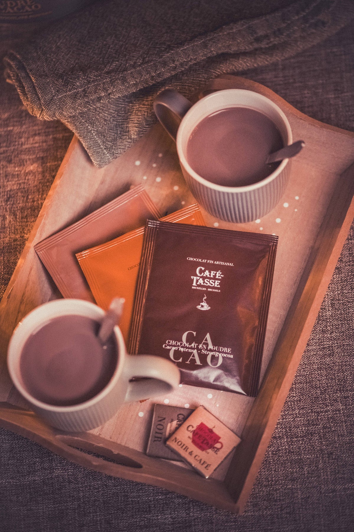 Intense flavor powdered chocolate