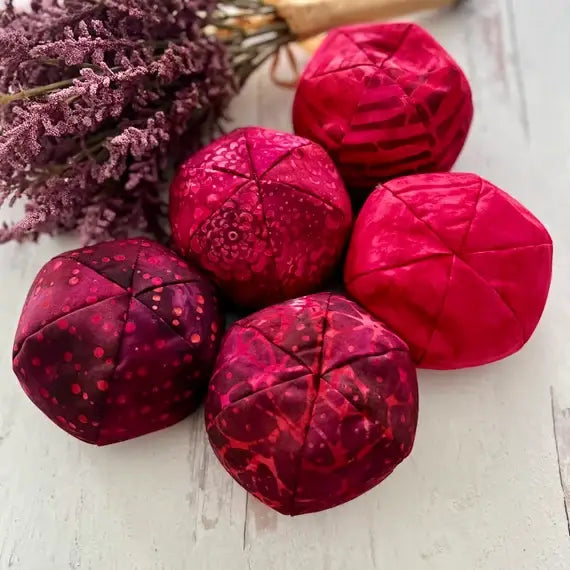 MASSAGE BALL stress relief, Good Medicine Ball, hot/cold: Blues / Unscented FLAXSEED ONLY