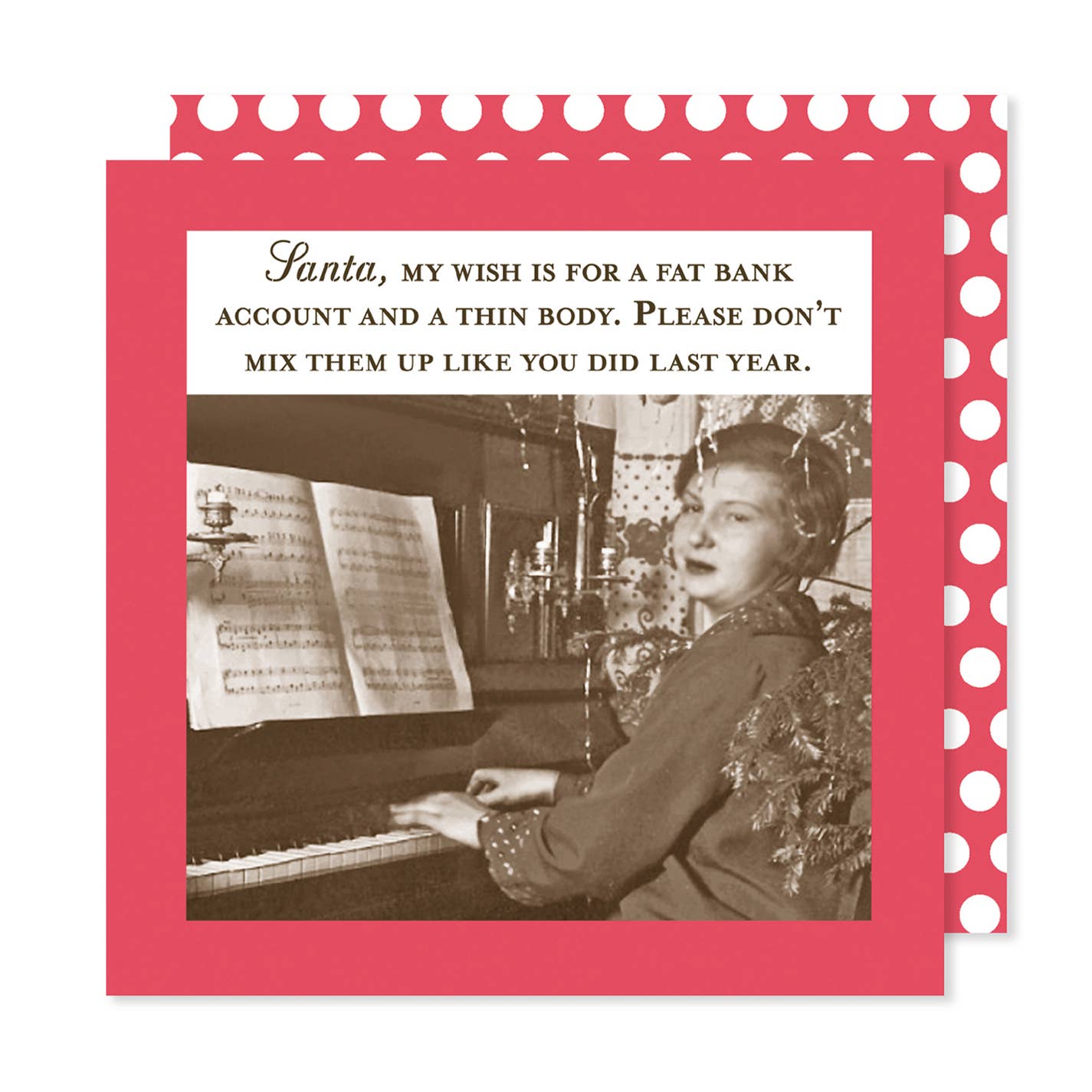 Fat Bank Account Holiday Napkin