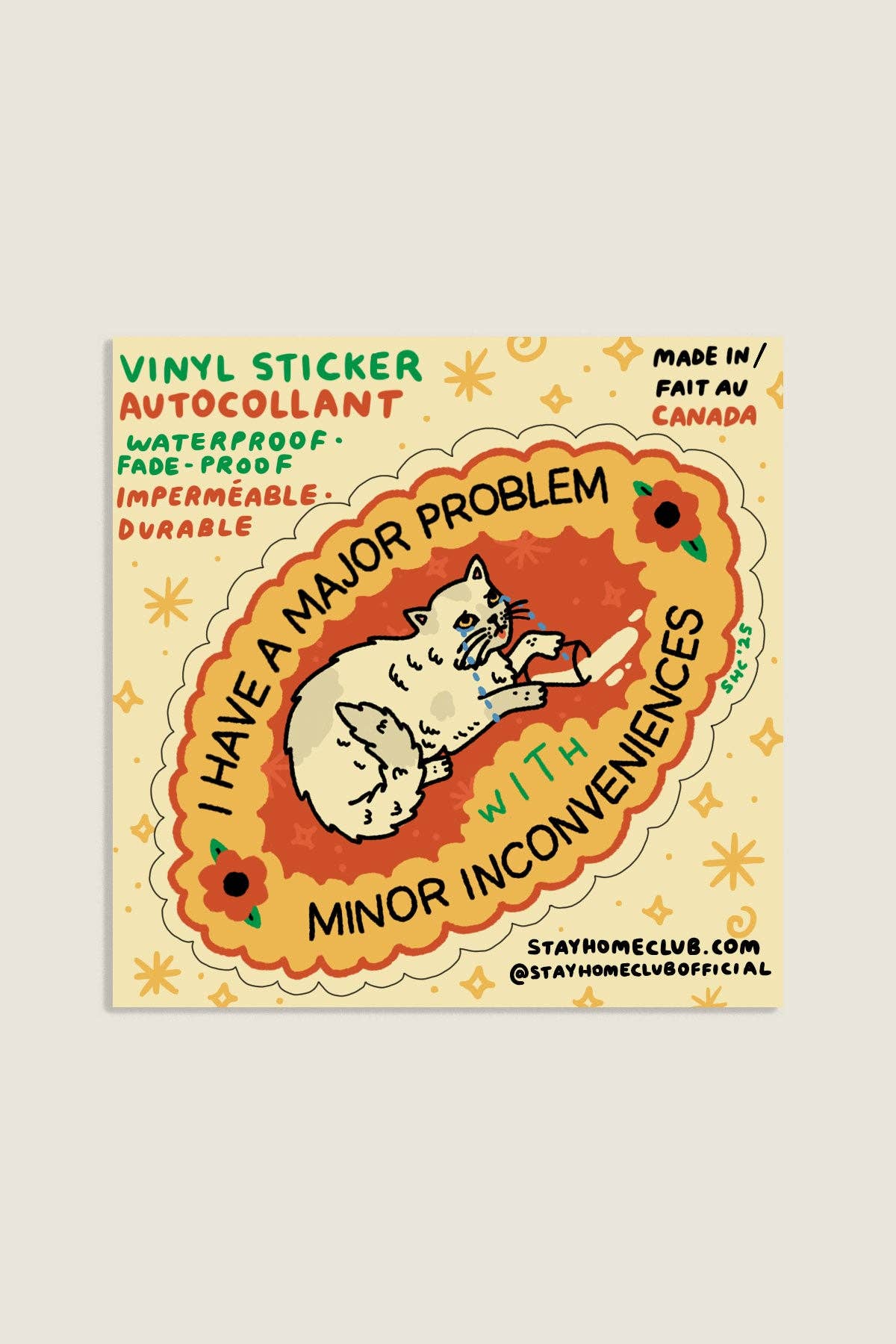 Major Problem Sticker | Waterproof Vinyl Sticker