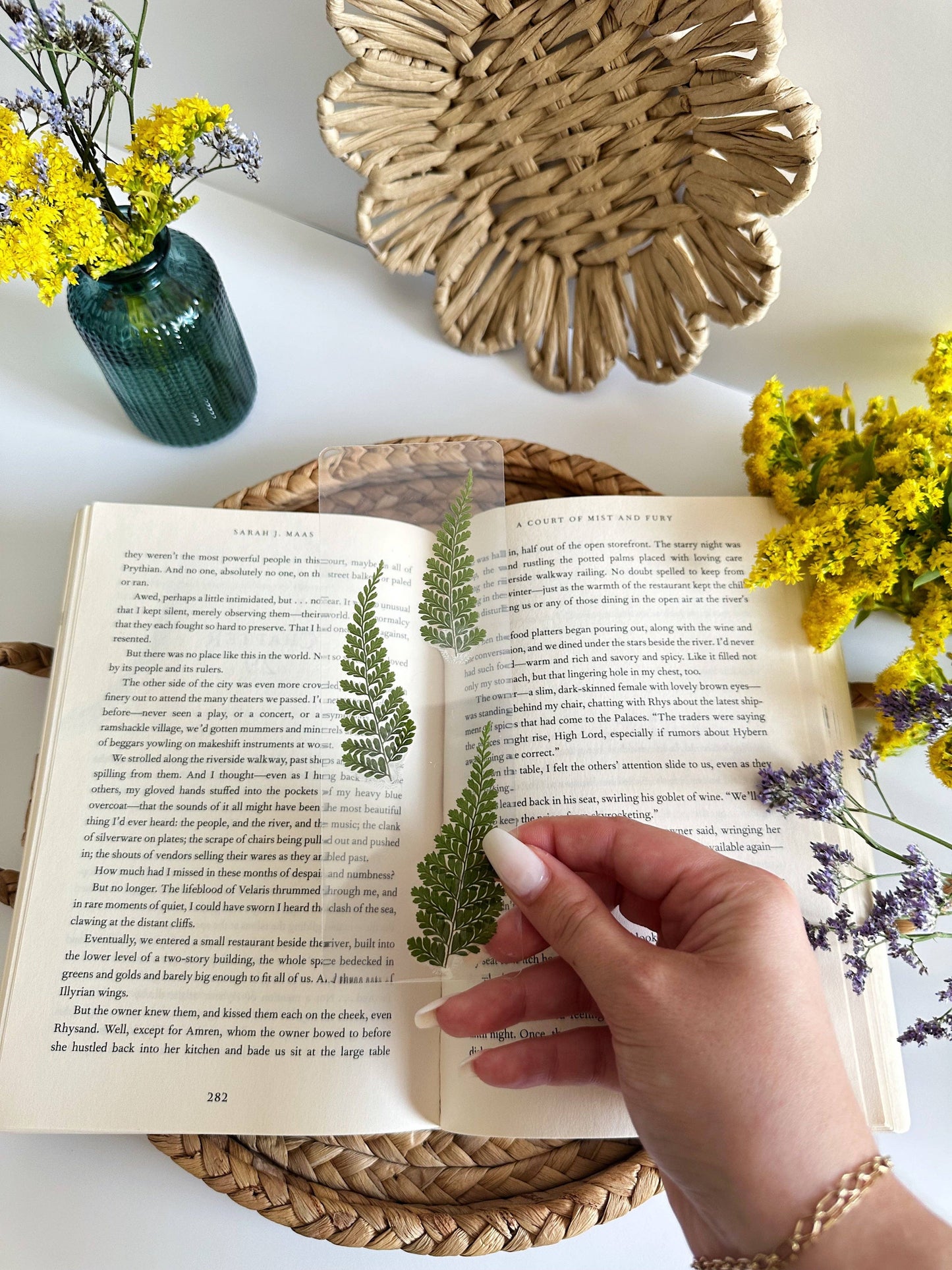 Pressed Fern Bookmark