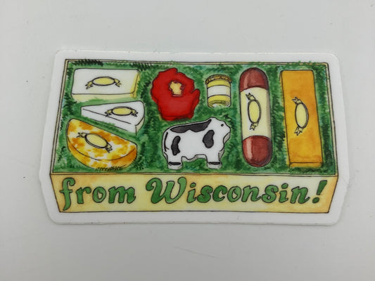 Cheese & Sausage Gift Box Sticker