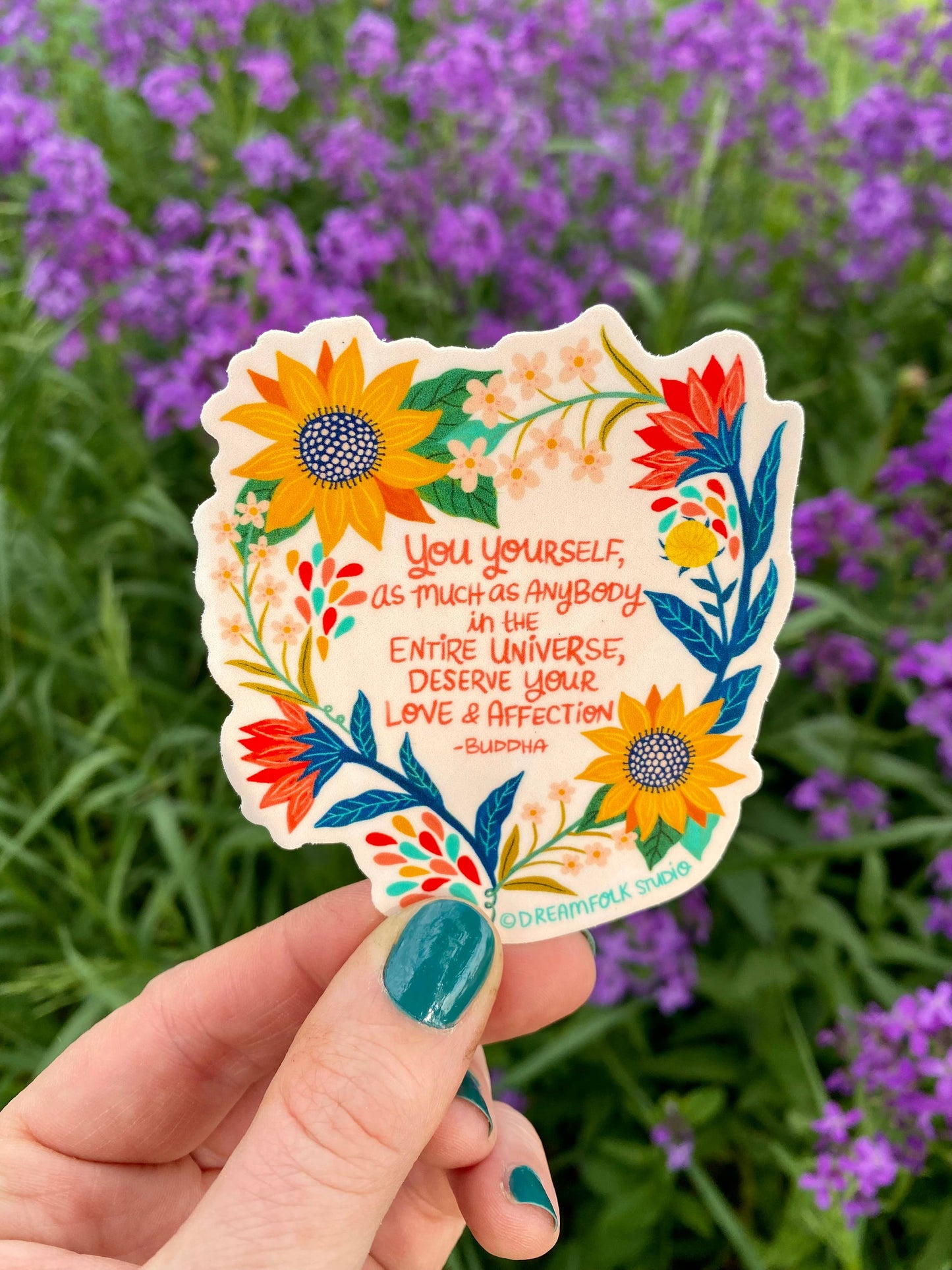 Love and Affection - Buddha Quote Sticker