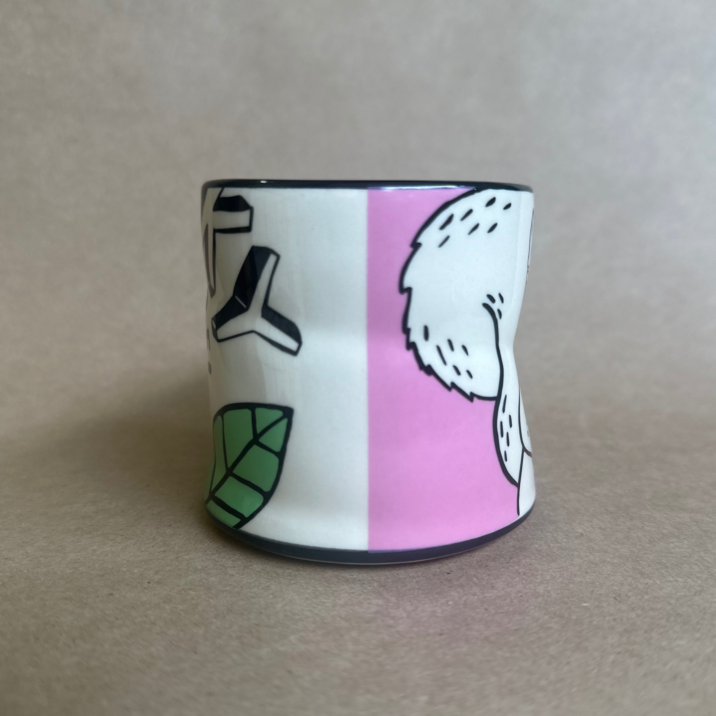 Lucky Squirrel Cup - Medium (Select Orange or Pink): Orange