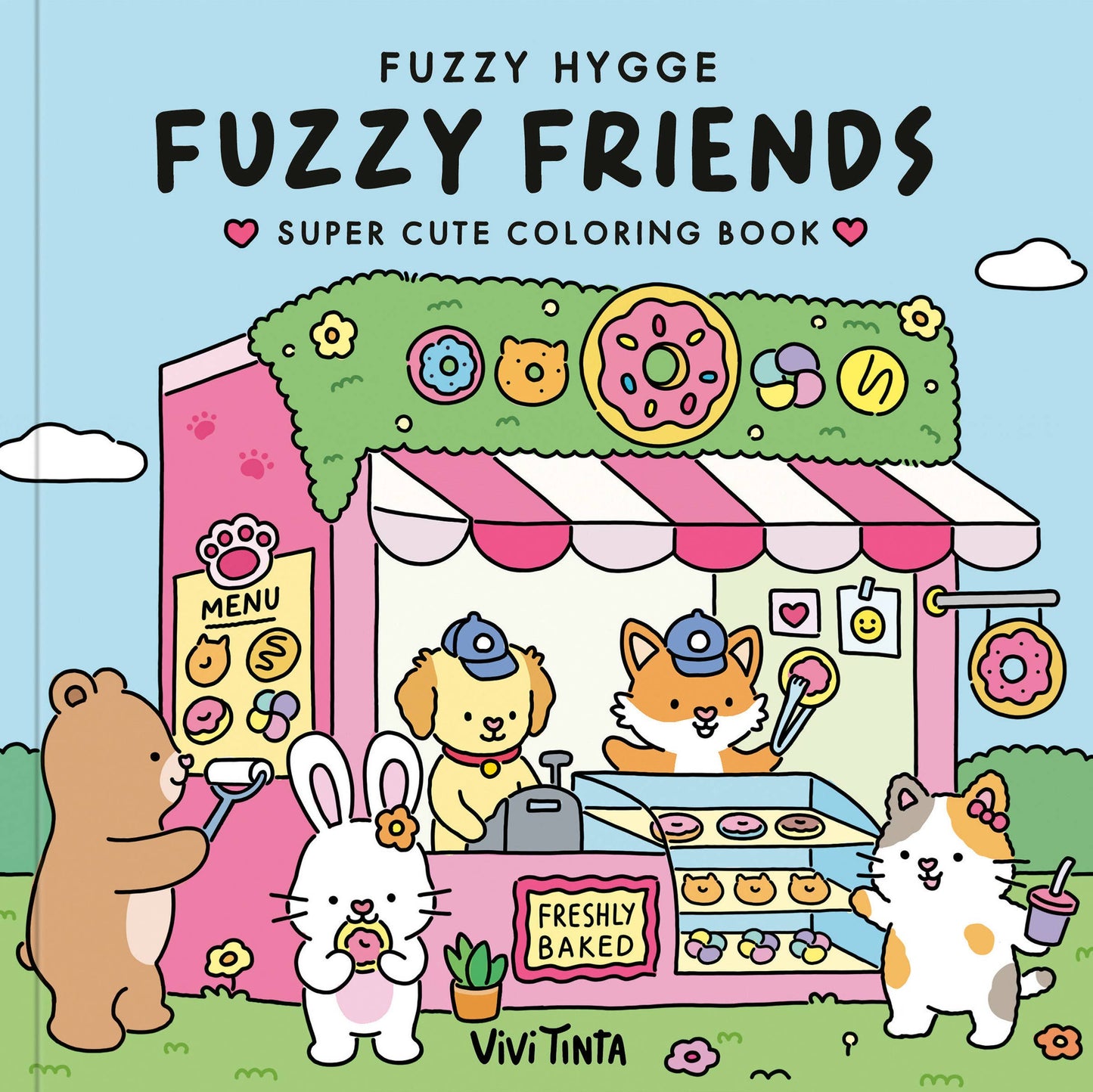 Fuzzy Hygge: Fuzzy Friends Coloring Book