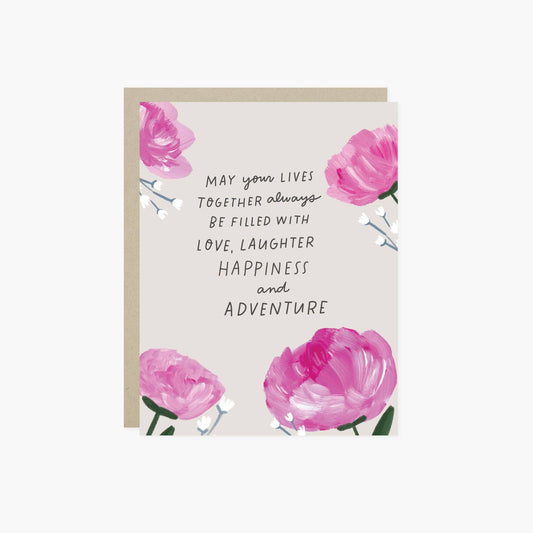 May Your Lives Together Wedding Card