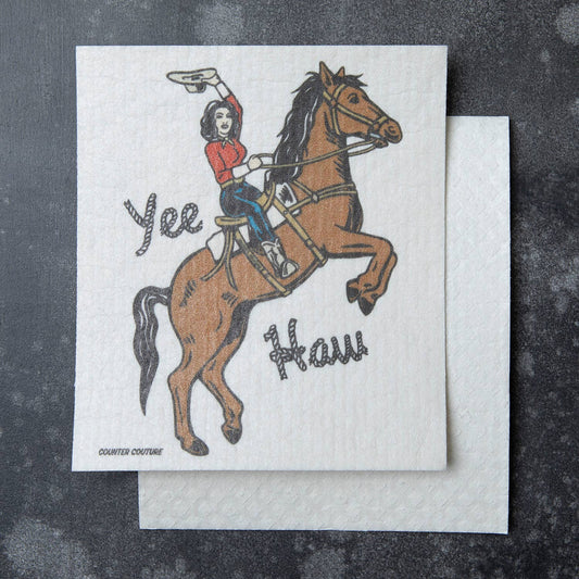 Cowgirl Swedish Dishcloth