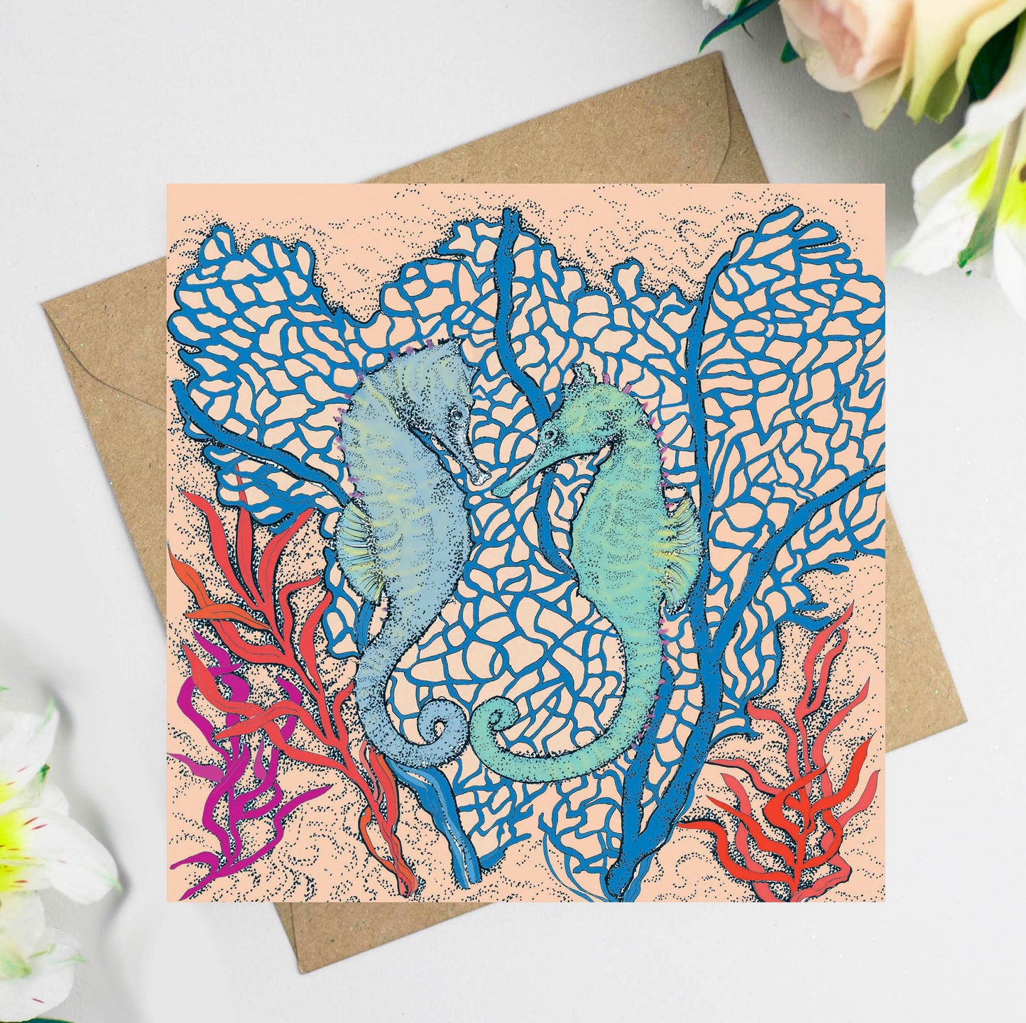Seahorse Pair Greeting Card