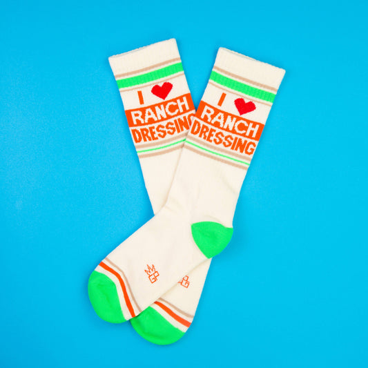 I ❤️ Ranch Dressing Gym Crew Socks