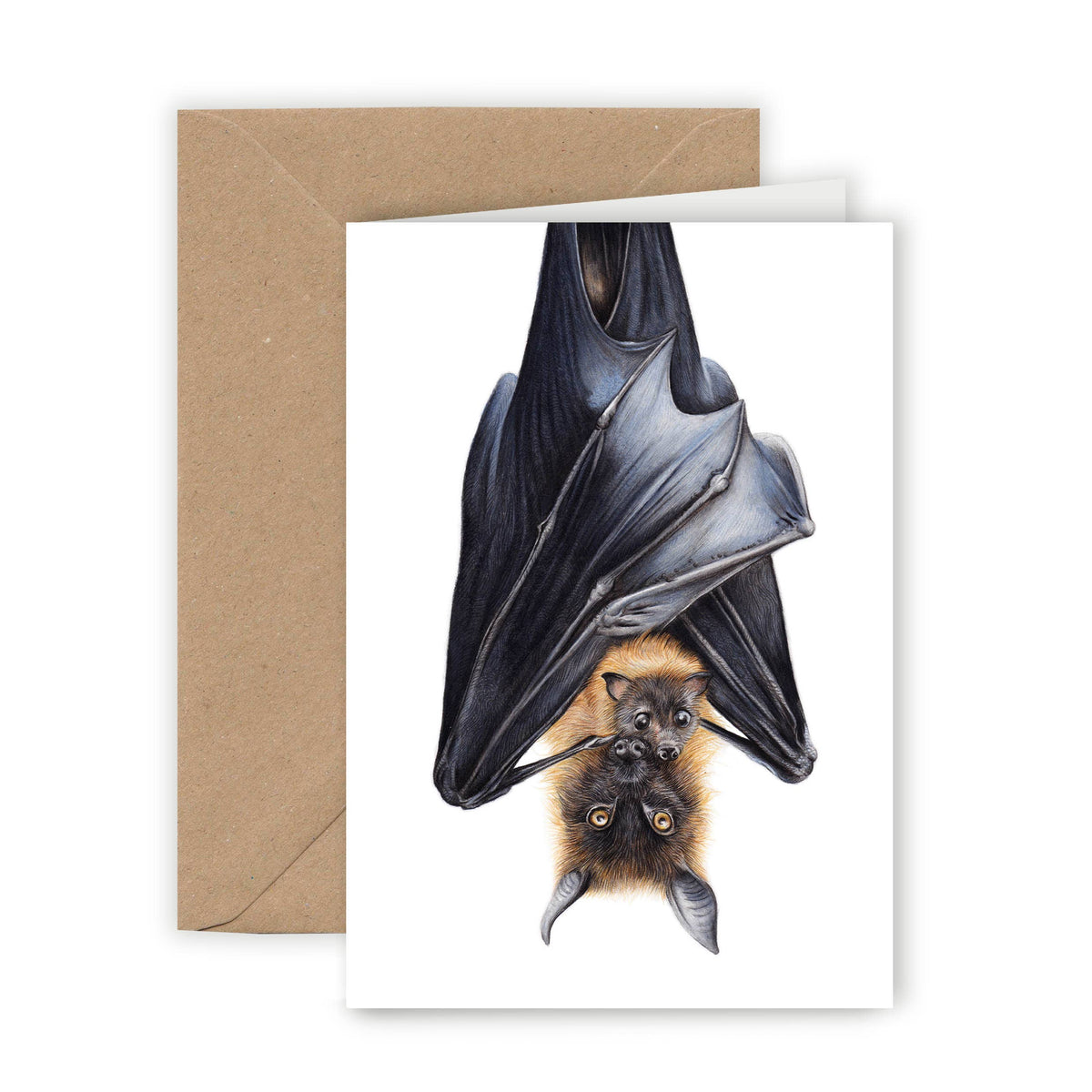Flying Fox Greeting Card