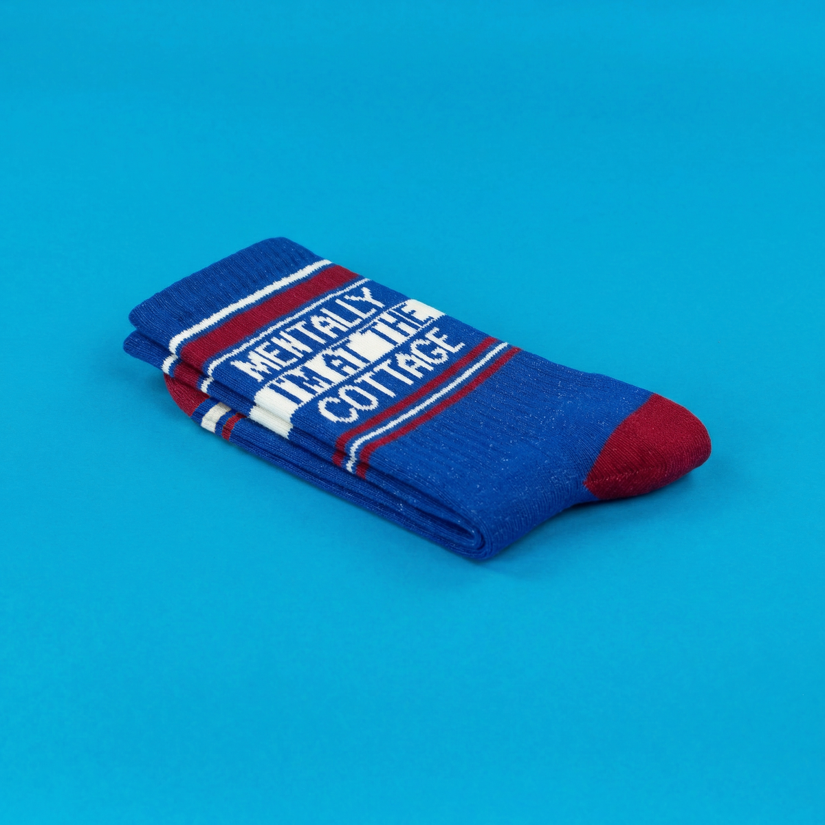 Mentally I'm At The Cottage Gym Crew Socks