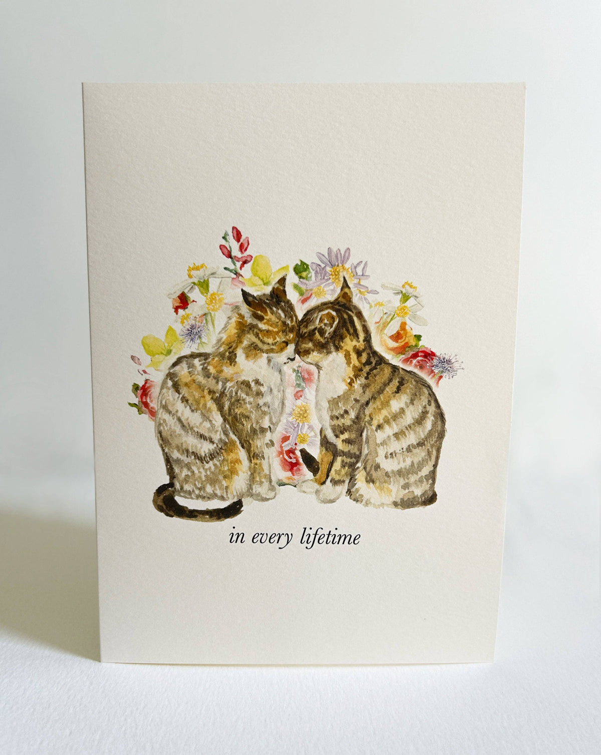 "In Every Lifetime" Cat Romantic Greeting Card
