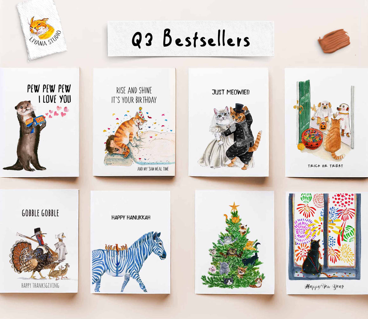 12 Cats of Christmas - Funny Christmas Card