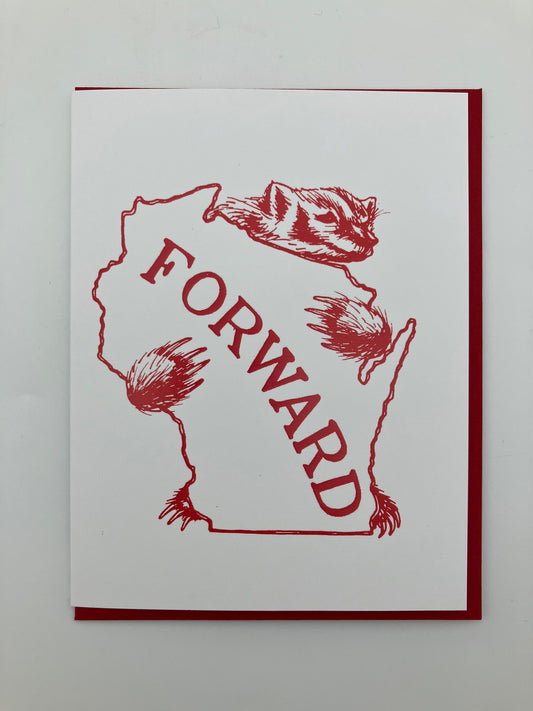 Badger Hug Forward Card