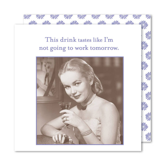 Not Going To Work Beverage Napkin