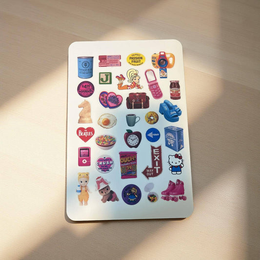 Retro Y2K Sticker Sheet: Vol. 3