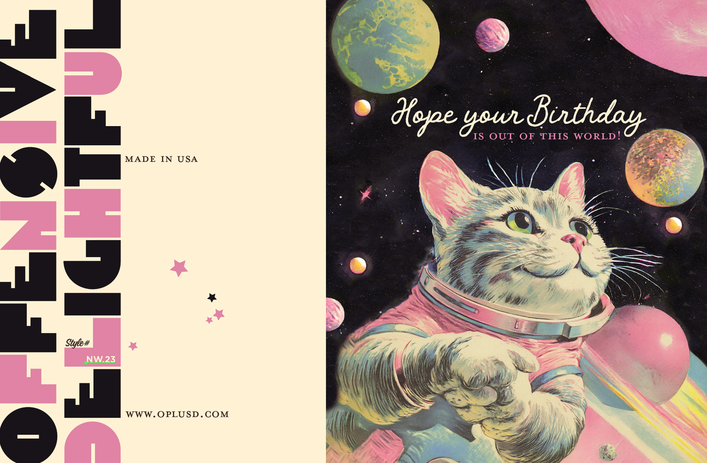 Out of This World Cat Card