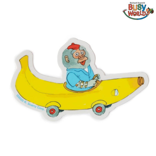 Richard Scarry - Banana Car Sticker