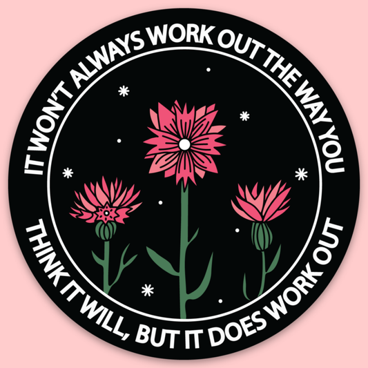 It Does Work Out Sticker