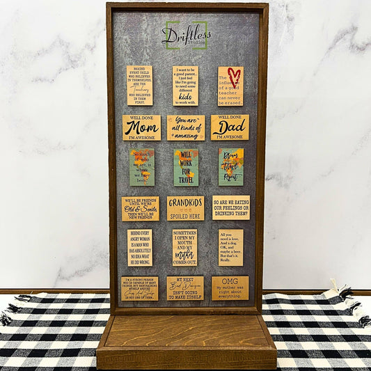 So Are We Eating Our Feelings Or Drinking Them Wood Magnets