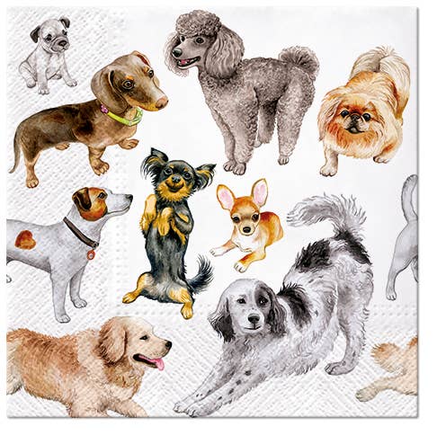 Dogs Happiness Paper Lunch Napkins