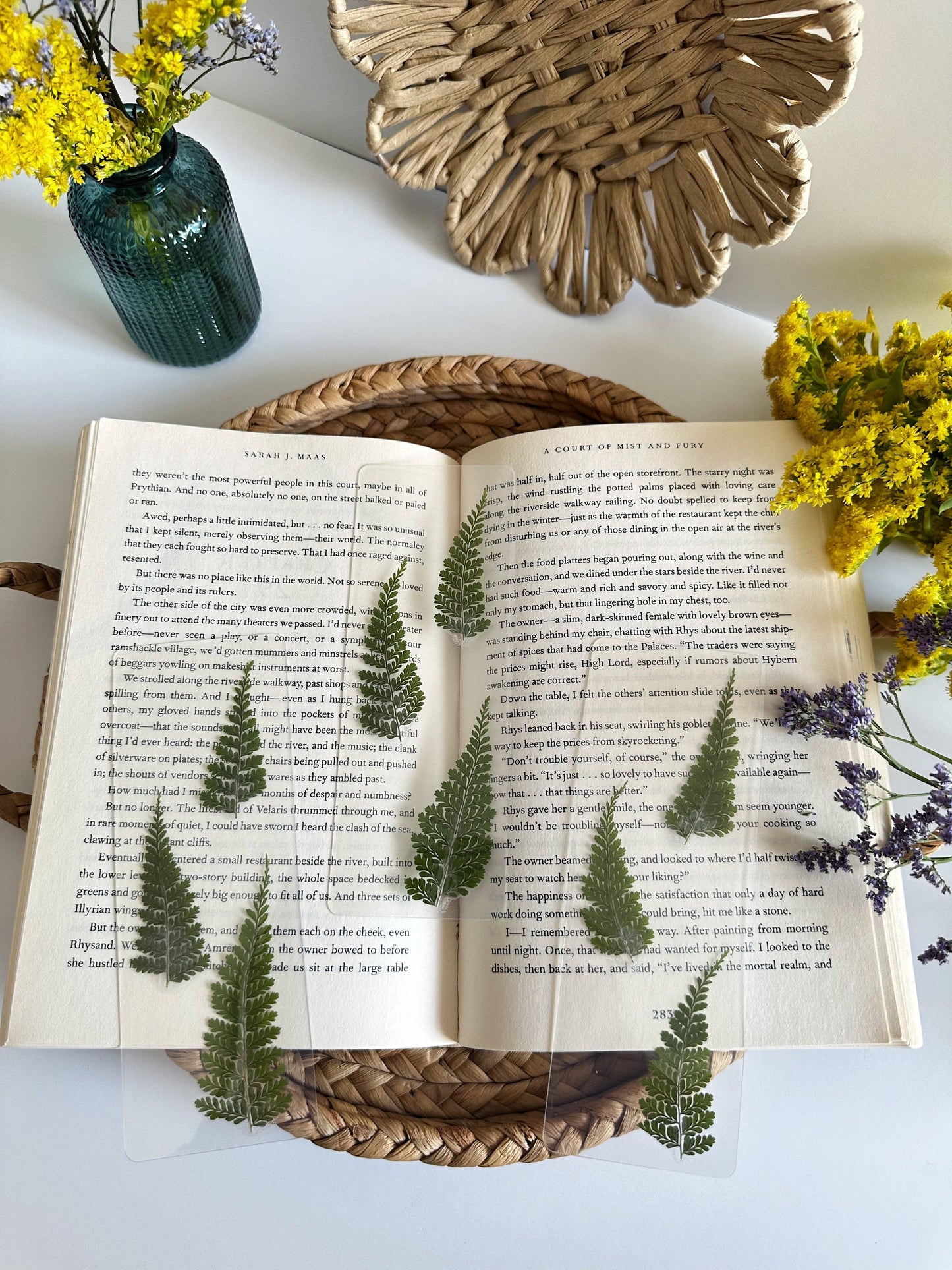 Pressed Fern Bookmark