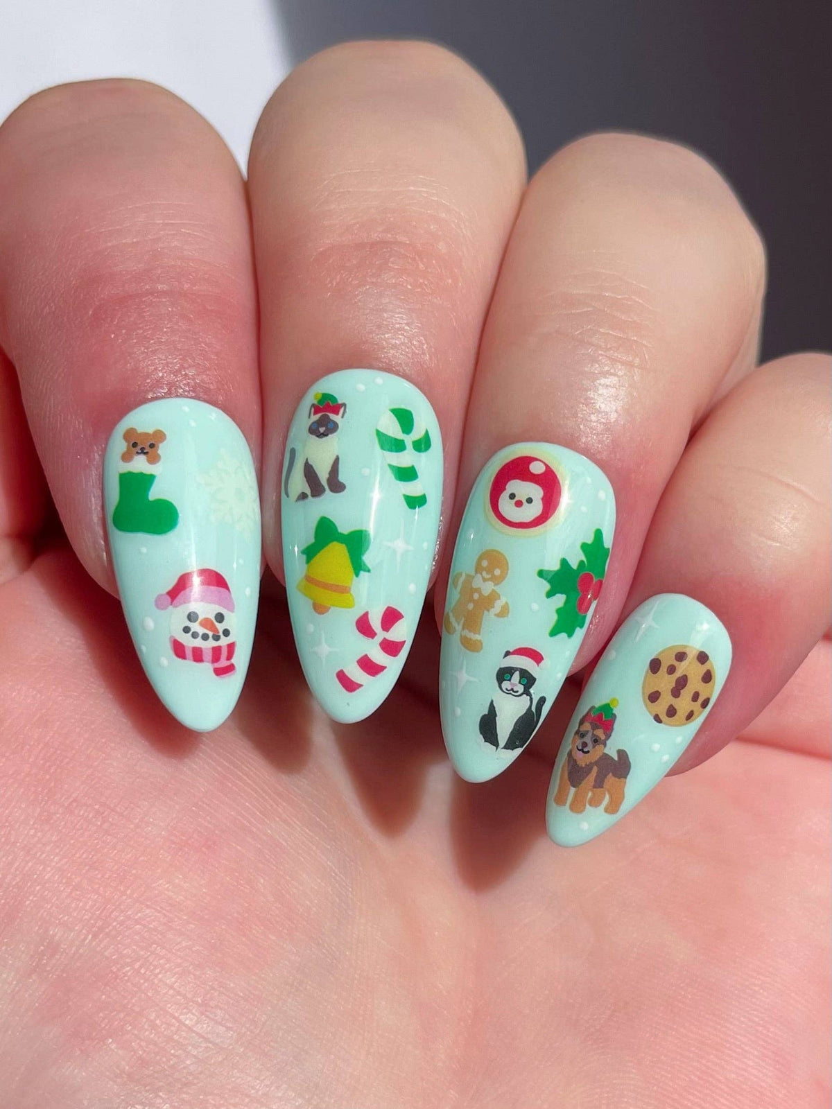 Nail Art Stickers - JINGLE PAWS