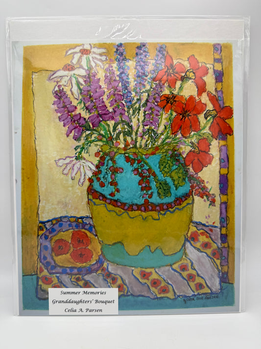 Summer Memories - Granddaughter's Bouquet 11 x 14 Print