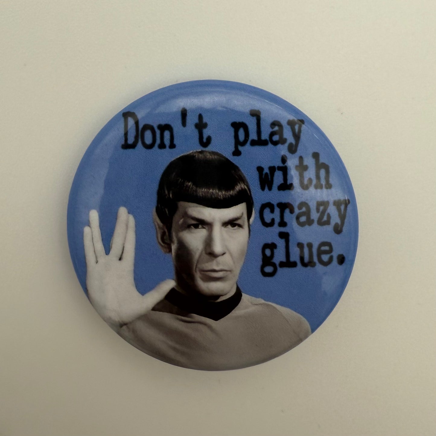 Spock Crazy Glue Pin