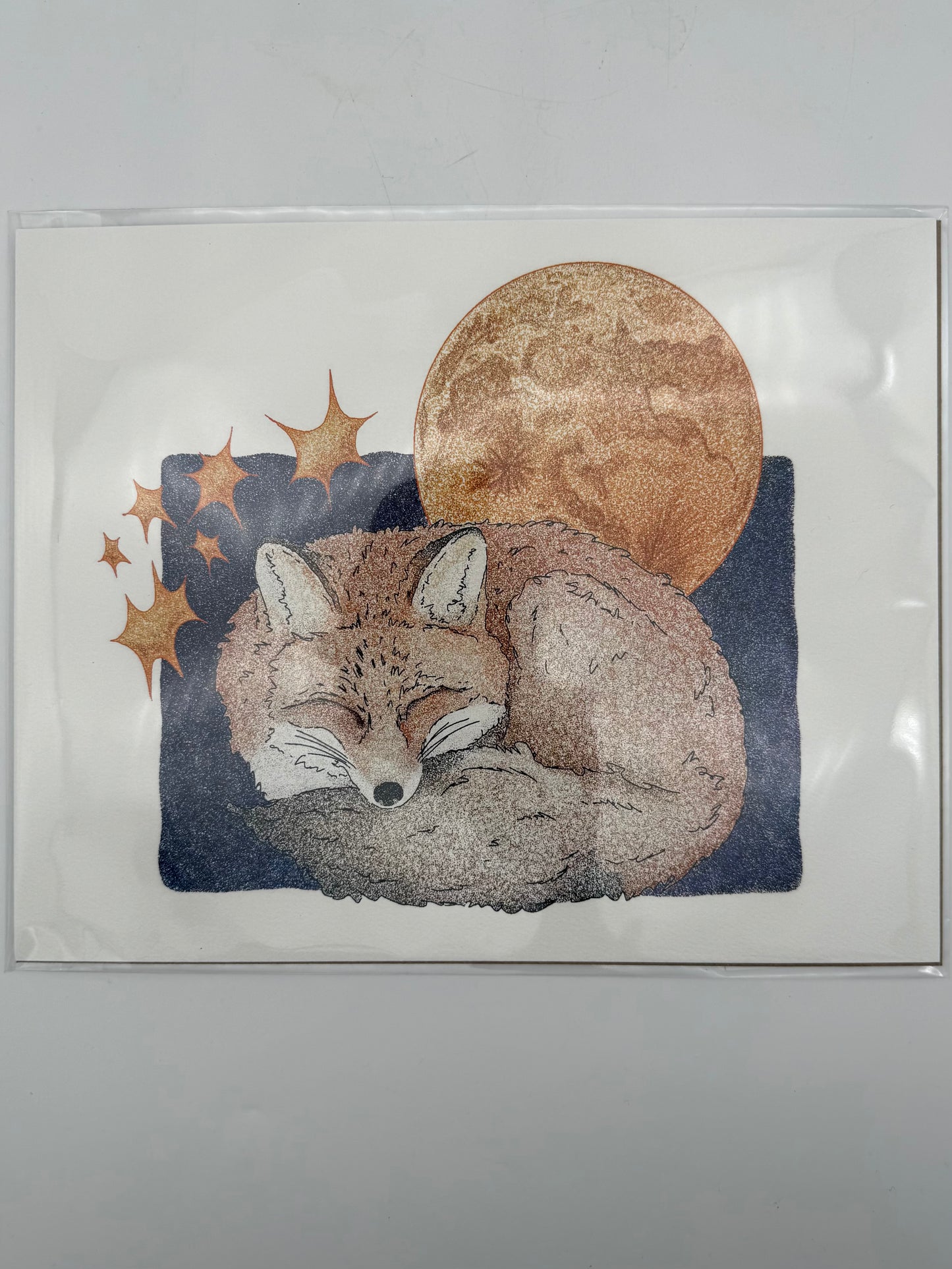 'Sleepy Fox' Print