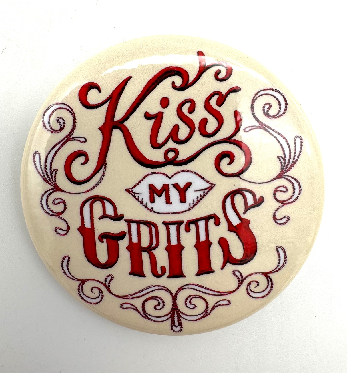 Kiss My Grits Pin