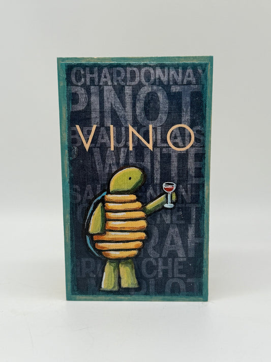 Ninjagrl Wood Mounted Print - vino