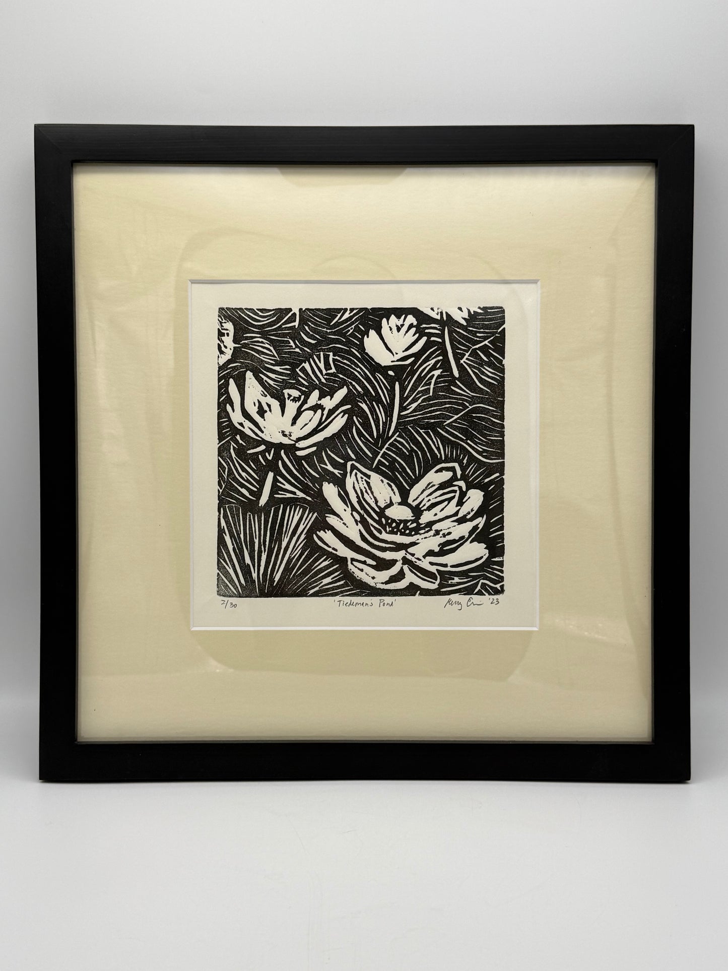 Tiedeman's Pond Original Woodcut Print
