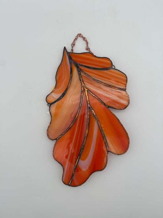 Stained Glass Leaf by Debi